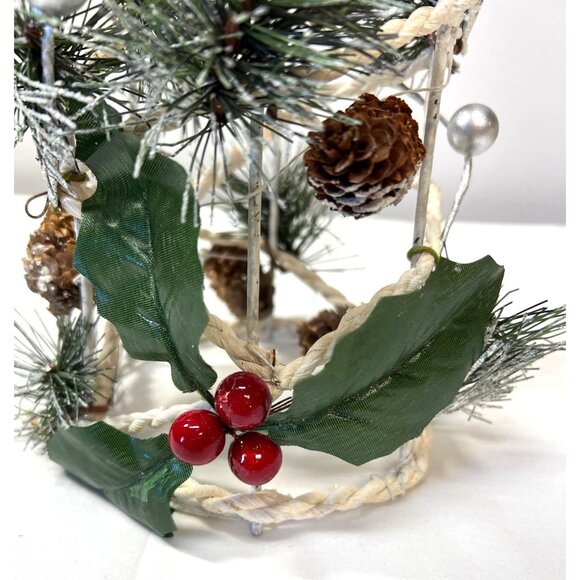 Artificial Christmas Tree Decoration With Pinecones & Berries - Picture 4 of 7